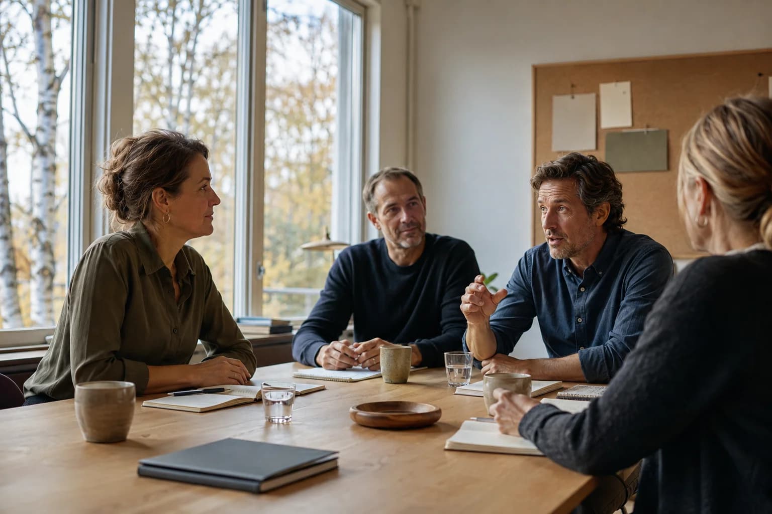 Ett team samtalar och lyssnar på varandra